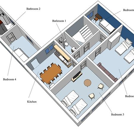 Huge Apartment With Sauna And Free Parking ดุยส์บูร์ก ภายนอก รูปภาพ